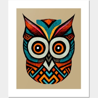 Aztec Owl Posters and Art